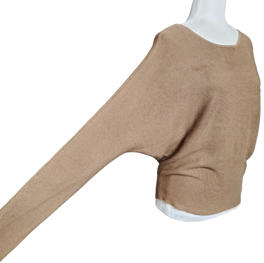 Cyrus Womens Batwing Sleeve Knit Sweater Small Lightweight Boat Neck Pullover - Picture 3 of 9